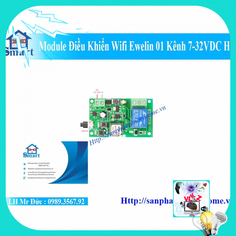 [Vielink.z]Module điều khiển thiết bị 1 kênh ewelink.