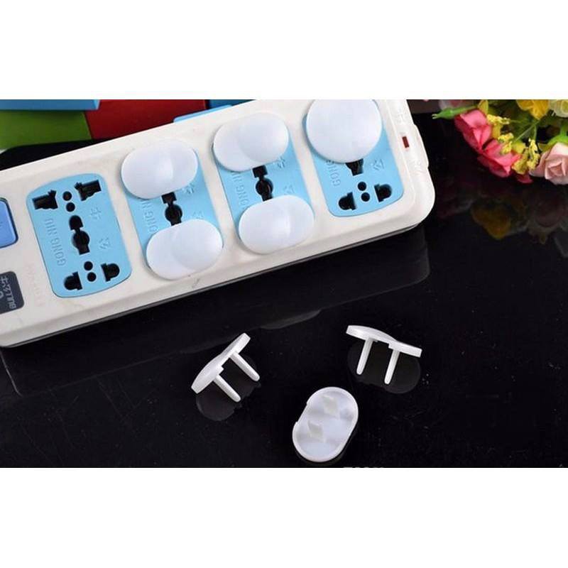 Combo 10 nút bịt ổ điện 2 chân bằng nhựa an toàn