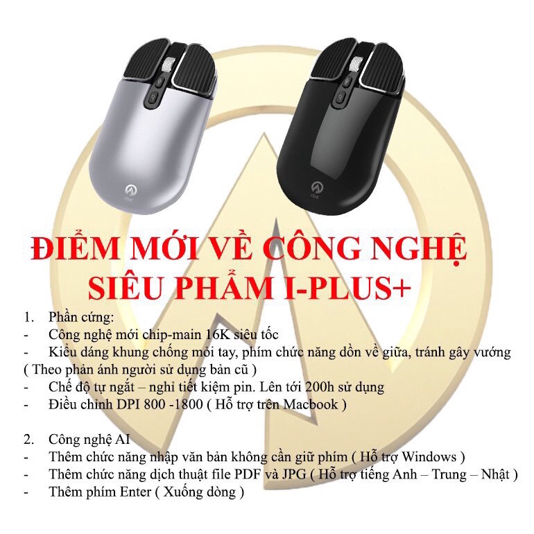 CHUỘT NGHE THÔNG MINH I-TEK PLUS+ PHIÊN BẢN NÂNG CẤP C1221 Đánh Văn Bản Bằng Giọng Nói, Dịch Thuật, Tìm Kiếm Thông Minh