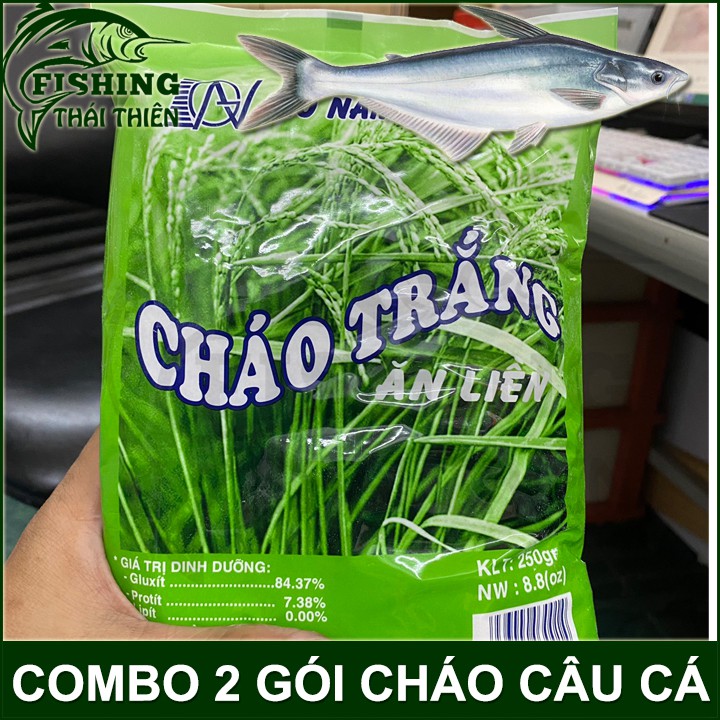 Combo 2 gói mồi câu, Cháo Gió Nam chuyên câu cá tra, rô phi, cá diêu hồng, chép, trắm, trôi