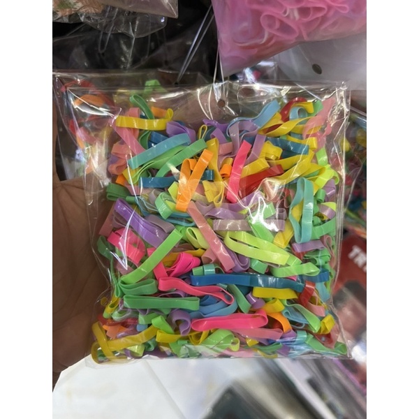 Bịch 700 thun đủ màu cột tóc thắt vòng đeo tay