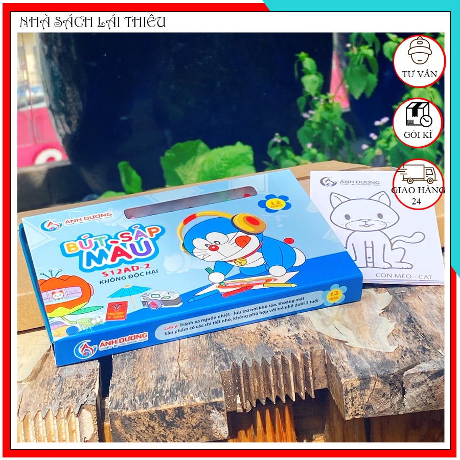 Bút sáp màu 12 màu Ánh Dương