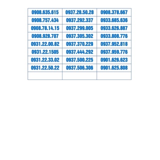 Sim số đẹp 09 giá rẻ - mạng mobifone