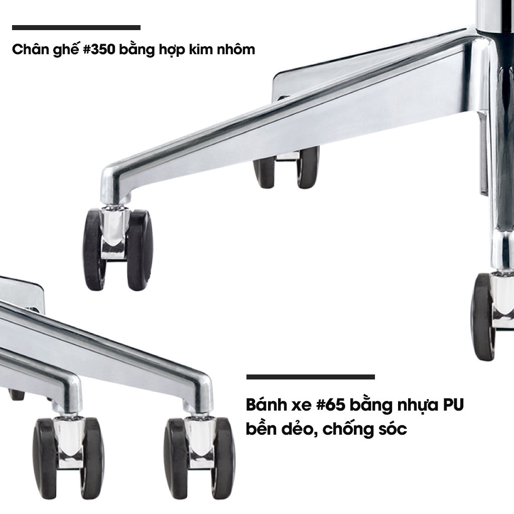 Ghế công thái học GOVI Ergonomic Solo S726B Thiết kế bảo vệ sức khỏe