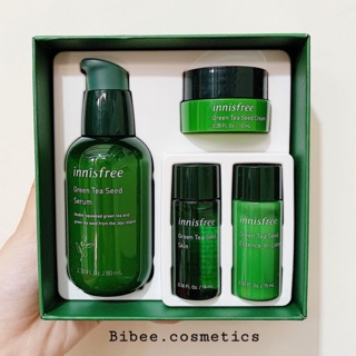 SET DƯỠNG DA TRÀ XANH 4 món INNISFREE GREEN TEA SEED SERUM NEW 2019