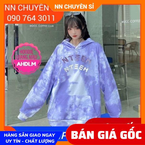 ÁO HOODIE NỈ LOANG MÀU CỰC CHẤT ⚡ ẢNH THẬT⚡ ÁO NỈ CHUI