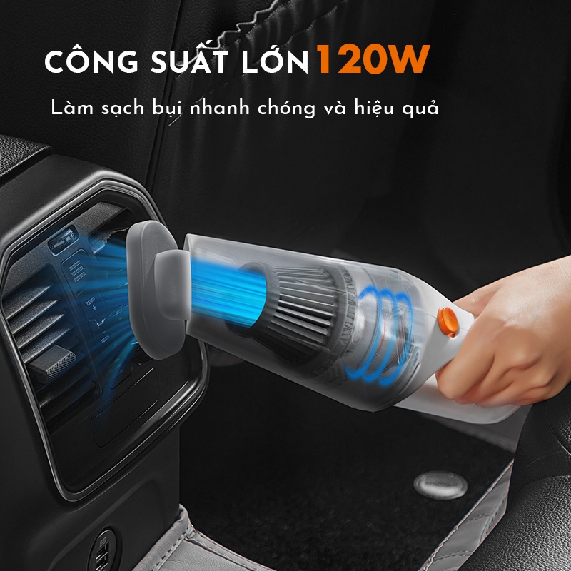 Máy hút bụi ô tô cầm tay GAABOR GVCC-M4A1 lực hút mạnh bền bỉ - Hàng chính hãng