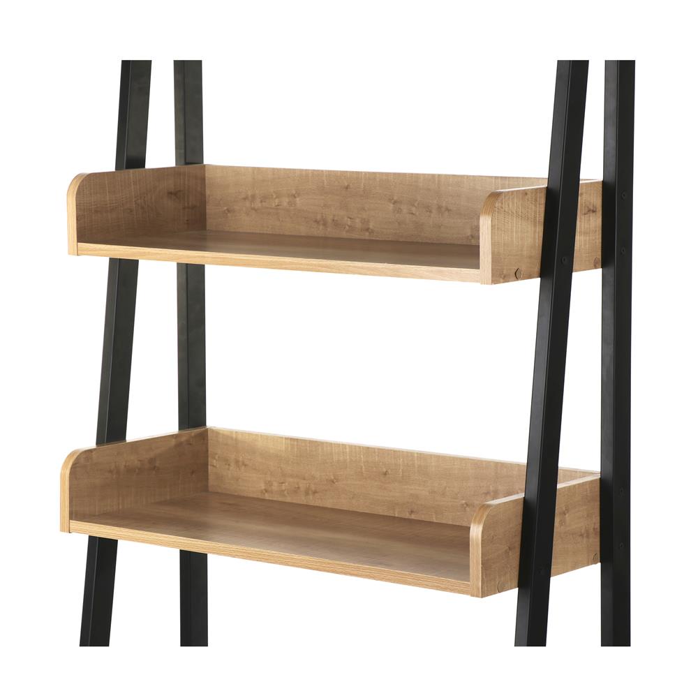 HomeBase FURDINI Bộ kệ 5 tầng MDF khung thép GEBBER Thái Lan W76xH160xD33cm màu gỗ