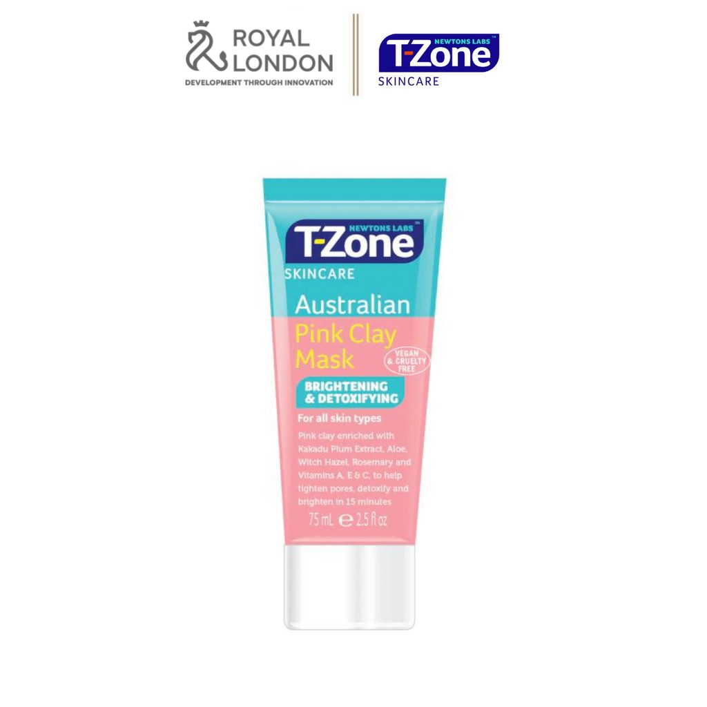 Mặt Nạ Đất Sét Se Khít Lỗ Chân Lông Pink Clay Mask T-Zone 75ml