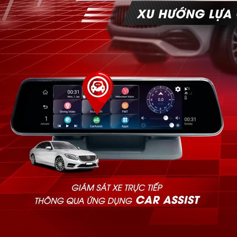 Camera Hành Trình Webvision M39X - Bản Quyền Vietmap S1 - Bản Quyền Navitel - Wifi 4G - Giám Sát Từ Xa - ADAS