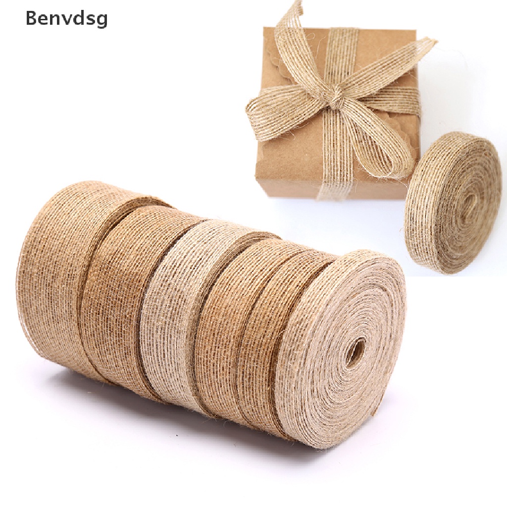 Cuộn Dây Ruy Băng 10M Bằng Sợi Đay Tự Nhiên Dùng Gói Quà / Trang Trí Tiệc Cưới DIY