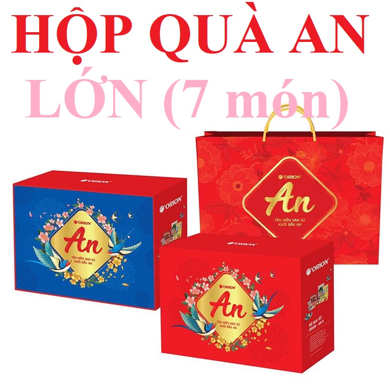 [Q.3] QUẬN 3 [HỎA TỐC] [TẾT] [ĐỘC QUYỀN SHOPEE] HỘP QUÀ TẾT ORION AN 2022 HỘP QUÀ AN SIZE LỚN 976.7G