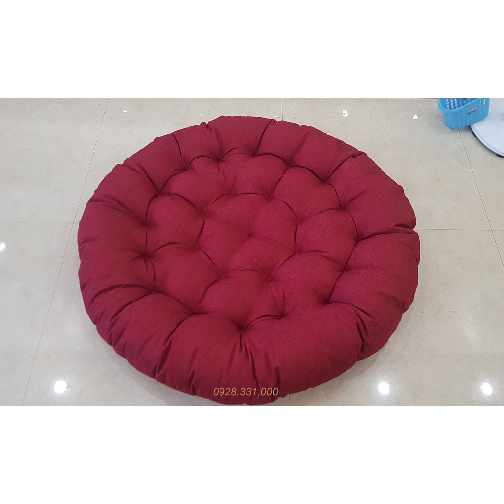 Đệm ghế mây, nệm lót ghế Papasan nhiều kích thước