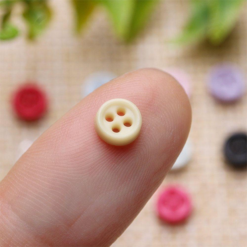 50 Nút Áo Mini 6mm Cho Búp Bê