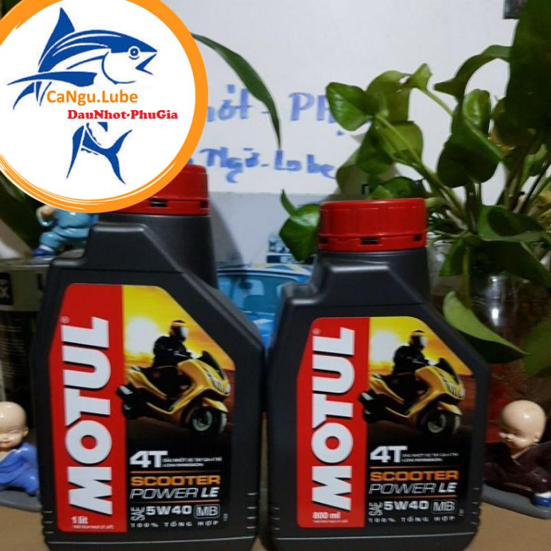 [DauNhot-PhuGia]Nhớt motul xe tay ga 5W40, nhớt cho xe tay ga motul POWER LE 5w40 nhiều kích thước chai.