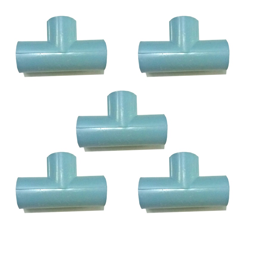 Bộ 10 chữ T 21 ren trong 21 nhựa PVC bền, chịu nắng mưa