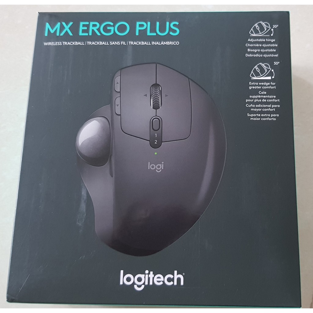 Chuột Trackball Không Dây Logitech MX ERGO Plus - Xám Đen