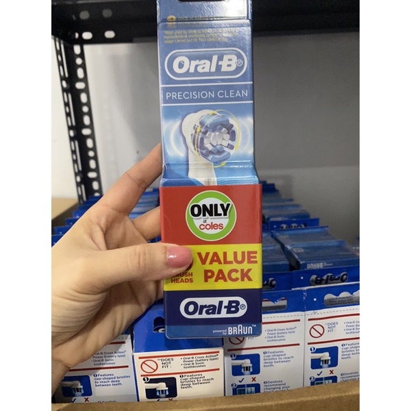 Precition Set 2,3,4,5,6,8 đầu bàn chải điện Oral B Precition chính hãng