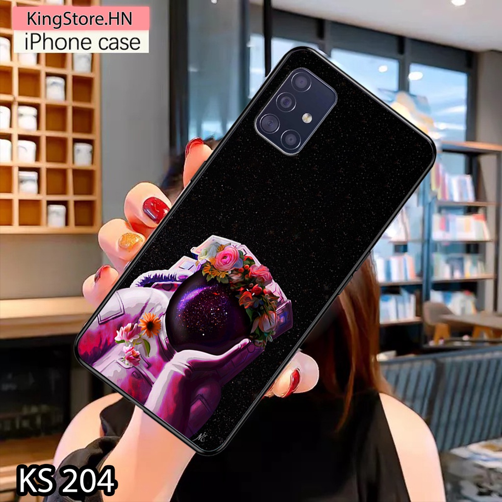 Ốp lưng Samsung Galaxy S6/S6 Edge/S7/S7 Edge in hình Vũ trụ Phi hành gia_Ốp SS S6/S6E/S7/S7E