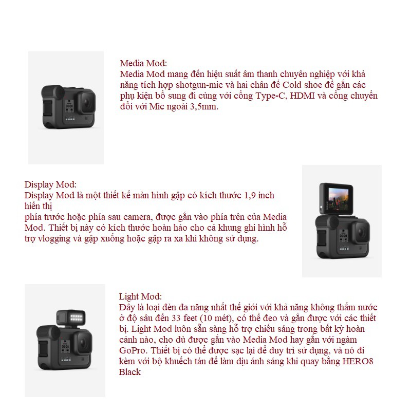 Máy quay Gopro Hero 8 Black linh hoạt, chống rung hiệu quả CHDHX – 801 tặng thẻ nhớ 32GB | BigBuy360 - bigbuy360.vn