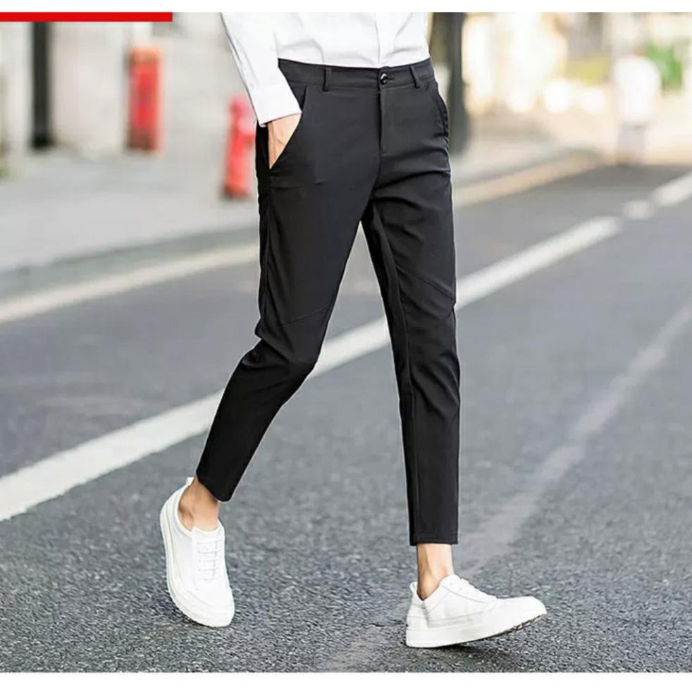 (Hàng sịn) Quần Âu Nam Đẹp KOREA vải mịn co dãn màu ghi nhạt, xám tiêu, đen, xanh đen | BigBuy360 - bigbuy360.vn