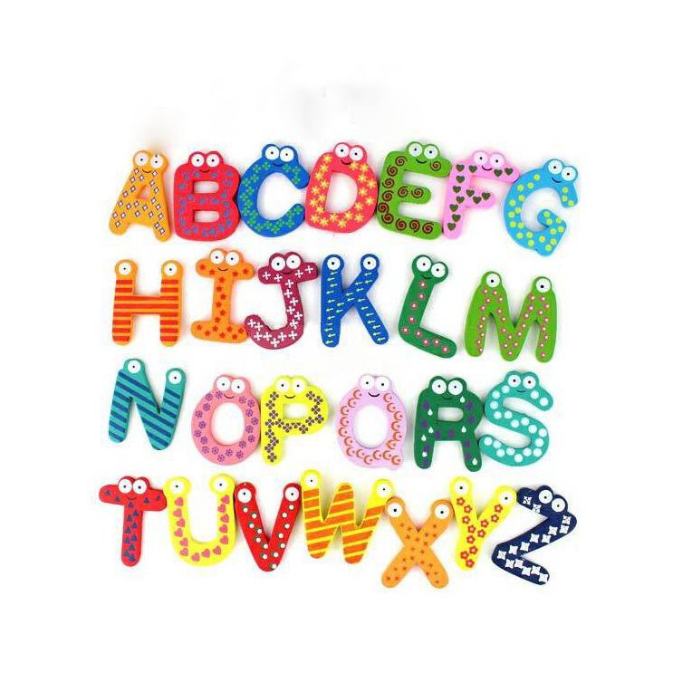 Bộ 26 Chữ Cái Gỗ Nam Châm - BX1884