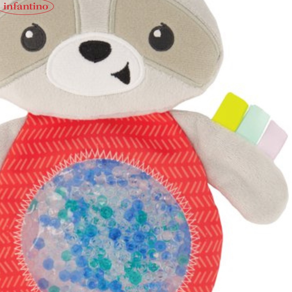 Đồ Chơi Hình Gấu Mèo Sột Soạt INFANTINO Seek Squish Sensory Pal Dành Cho Bé Giúp Kích Thích Giác Quan Chất Liệu Vải Mềm