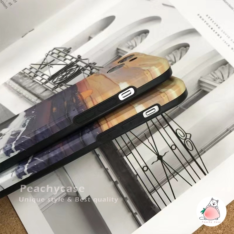 Ốp Điện Thoại IMD Hình Hoàng Hôn Trên Biển Cho iPhone 13 12 Pro Max 11 Xr Xs Max X
