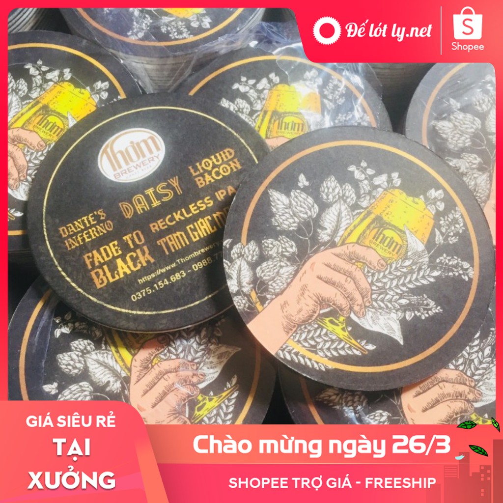 Sản xuất các loại cốc giấy, ly giấy. Lót Ly Giấy Tổ Chức Sự Kiện. {shopee}