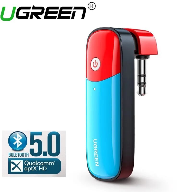 Ugreen 80188 Bluetooth 5.0 bộ phát jack 3.5mm hỗ trợ chuẩn APTX cho Nintendo Switch Lite PS4 PC CM324