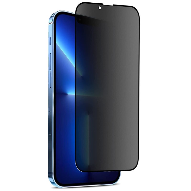 Kính cường lực iPhone 13 Pro Max, 13 Pro, 13, 13 Mini chống nhìn trộm/ chống vân tay/ full màn hình/ không viền màu