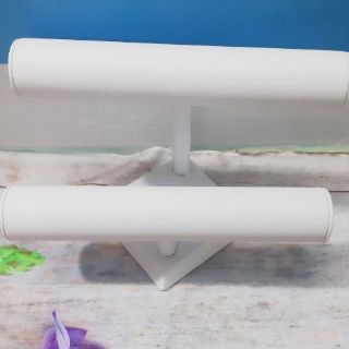 Trụ Chử T 2 tầng -Trụ treo trang sức bọc da PU