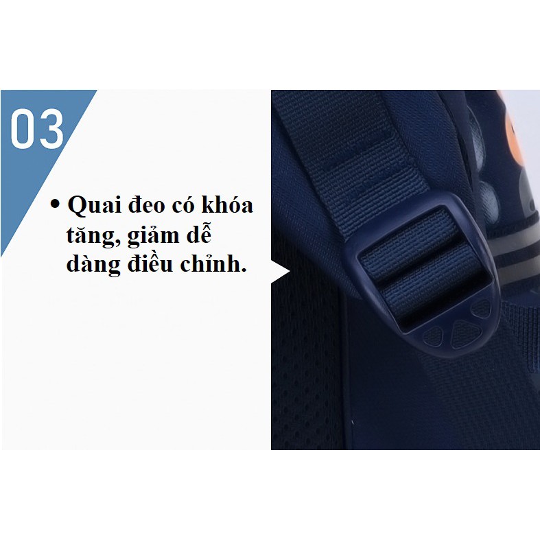 Ba lô học sinh unisex cho học sinh cấp 1 thiết kế đơn giản, chống thấm nước