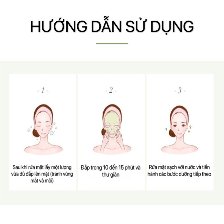 Mặt nạ bùn Laikou trà Long Tỉnh kiềm dầu sạch da cấp nước Matcha Mud Mask