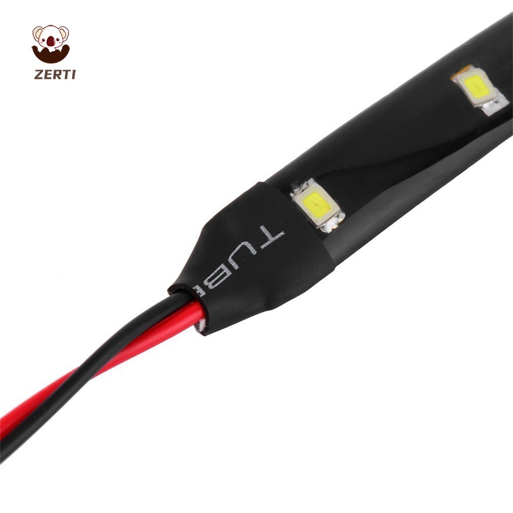 Dây Đèn Led 15 Bóng Linh Hoạt 30Cm 12V Chống Nước Trang Trí Xe Hơi/Xe Máy
