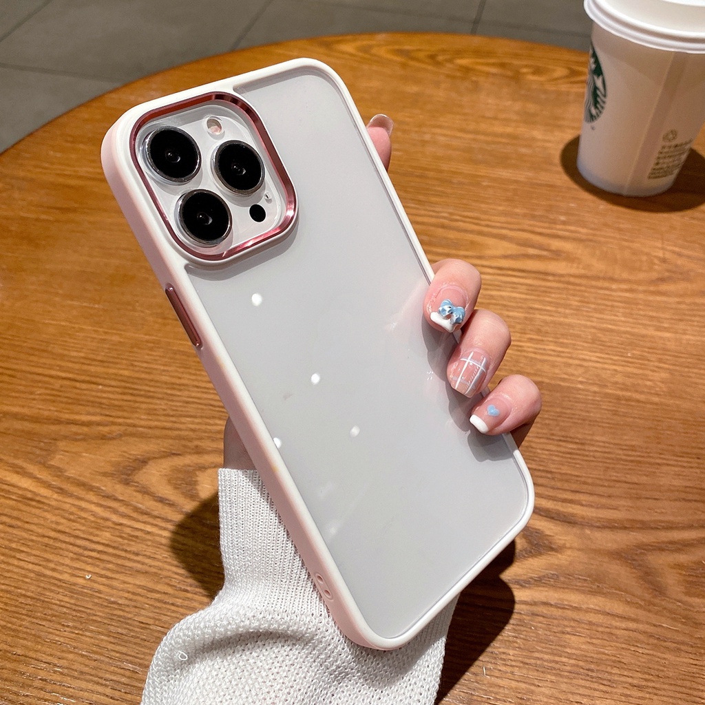 Ốp Điện Thoại Trong Suốt Chống Sốc Nhiều Màu Sắc Cho iPhone 13 pro max 11 pro 12 pro max