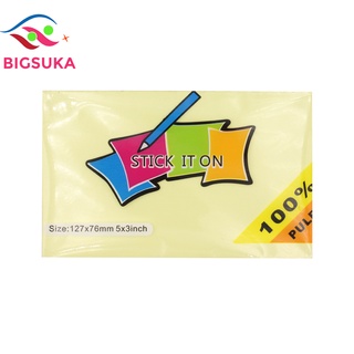 Giấy note vàng ghi chú cute Uni-T 3x3mm BIGSUKA