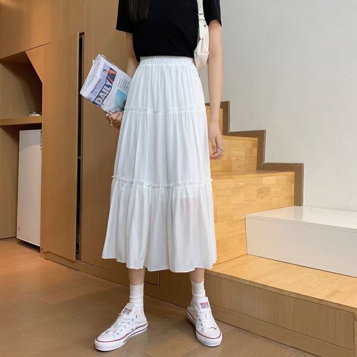 Min's Shoes - Chân Váy Đũi Tầng Xinh Cao Cấp CV155