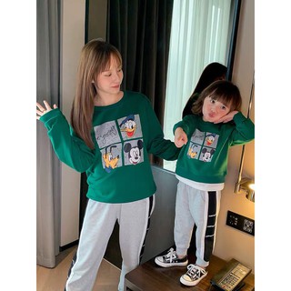 ÁO ĐÔI MẸ VÀ BÉ MICKEY XANH