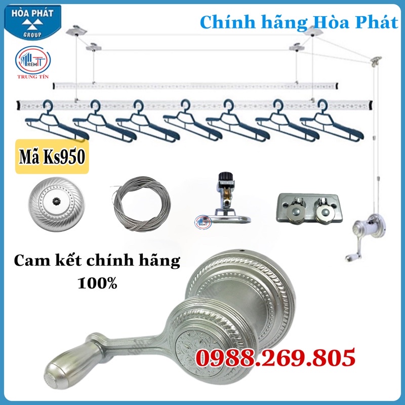 Giàn phơi Hòa Phát KS950 Siêu tiện lợi