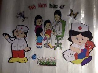 Tranh góc mầm non