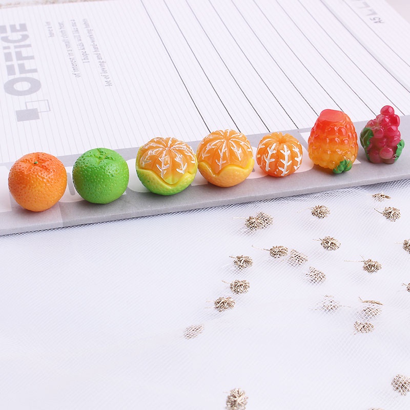 Phụ Kiện Trang Trí Điện Thoại Hình Trái Cam 3D Dễ Thương