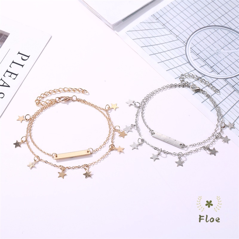 Lắc Chân Nữ 2 Tầng Kiểu Dáng Đơn Giản Xinh Xắn | BigBuy360 - bigbuy360.vn