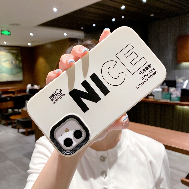 Ốp Điện Thoại Chống Sốc 2 Trong 1 in Chữ Tiếng Anh Cho iPhone 14 13 12 11 Pro Max Mini XS XR X 8 7 6 6S Plus + SE 2020