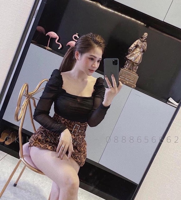 [Mã FAMARAL1 giảm 10K đơn 50K] [ Siêu Hot] Áo Cổ Vuông Nhúm Thân Eo Sexy, Áo Boddy Lưới Tay Dài 3 Màu có ảnh thật+video | BigBuy360 - bigbuy360.vn
