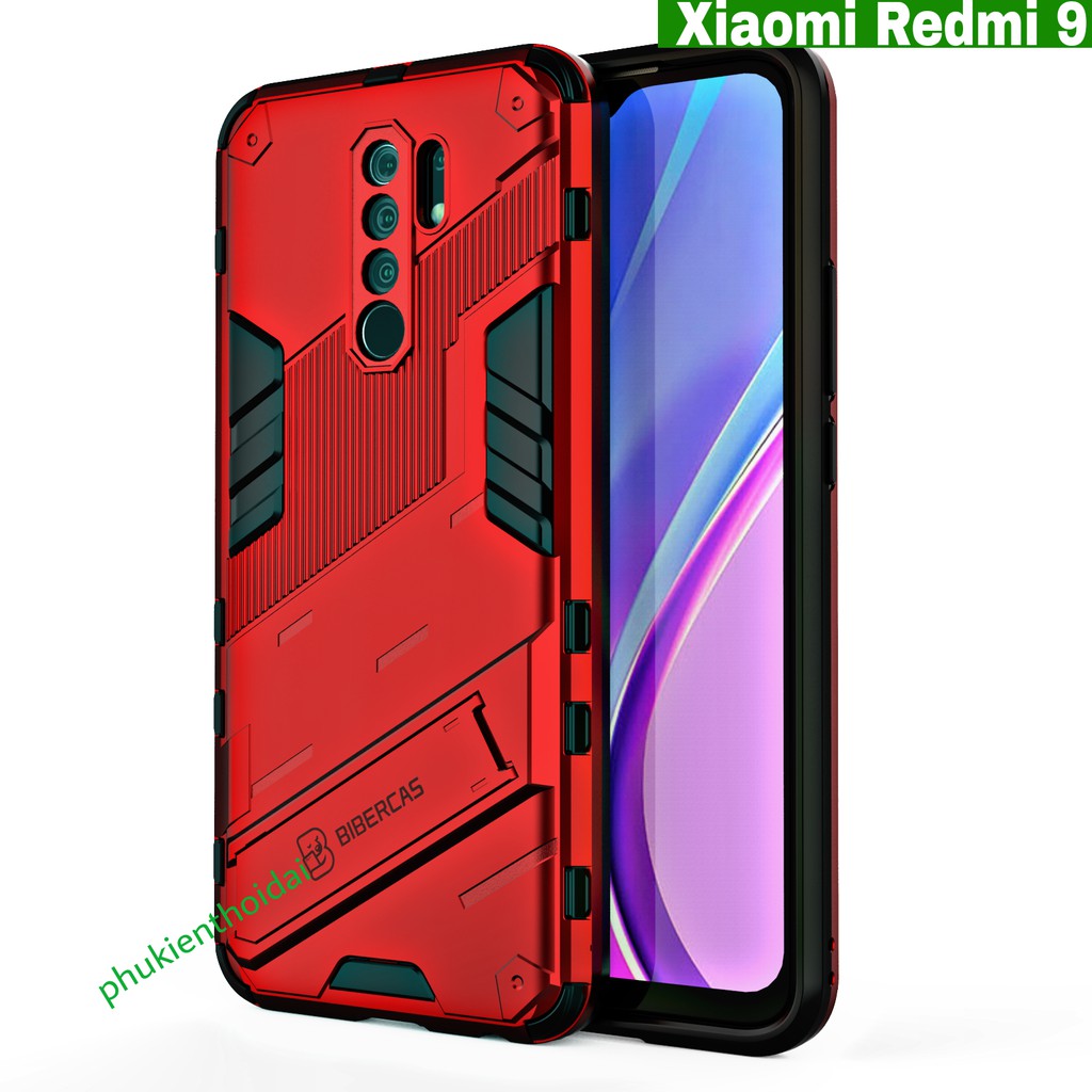 Ốp lưng Redmi 9 / Redmi 10 / 10C / Redmi 12 / Redmi 12C / Redmi 13C Iron Man Ver 2 chống sốc giá đỡ xem phim