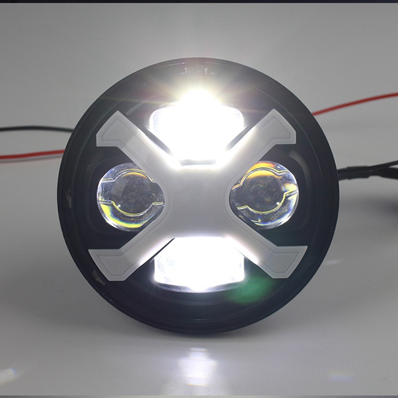 Đèn Pha Led Hình Tròn 5.75 Inch 40W 5-3 / 4Inch Chất Lượng Cao Cho Xe Mô Tô Sportster Iron 883