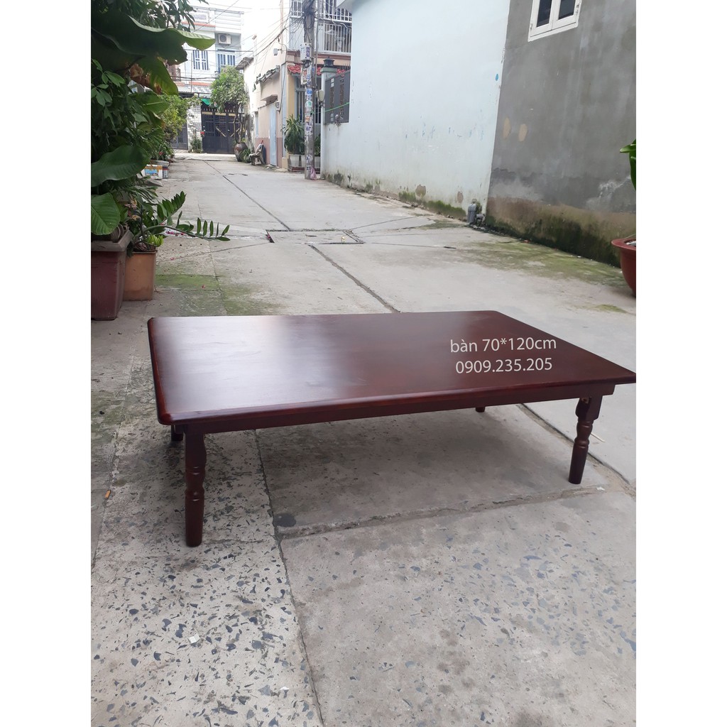 bàn ăn ngồi bệt xếp gọn 70x120cm