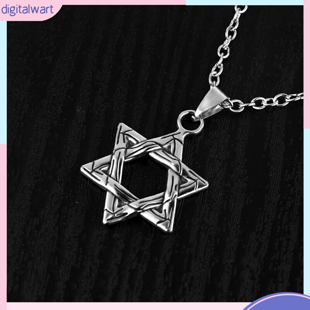 Vòng cổ mặt hình ngôi sao 6 cánh phong cách hiphop thời trang cho nam nữ