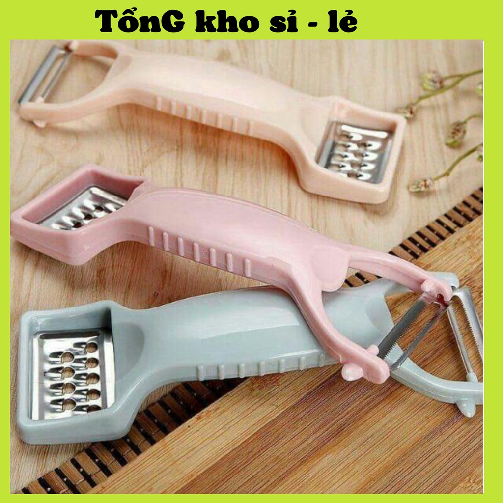 Nạo Rau Củ 2 Mặt Đa Năng Bằng Nhựa Lúa Mạch 88235 Tổng Kho Sỉ VP88